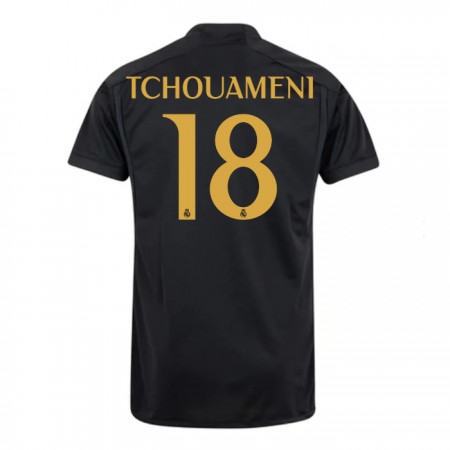 Real Madrid Tchouameni 18 Tredjedrakt 2023-24 Kortermet Real Madrid Tchouameni 18 Tredjedrakt 2023-24 Kortermet